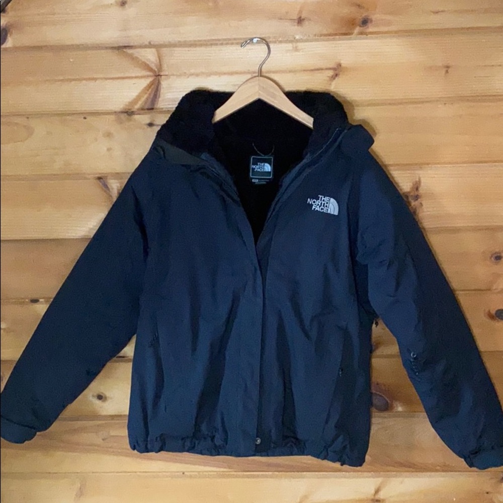 The North Face hyvent black ski winter jacket